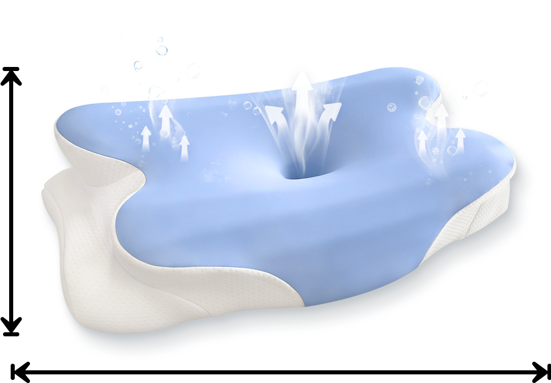Melara Max Pillow 通気性設計
